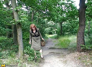 fucking outside in nature milf